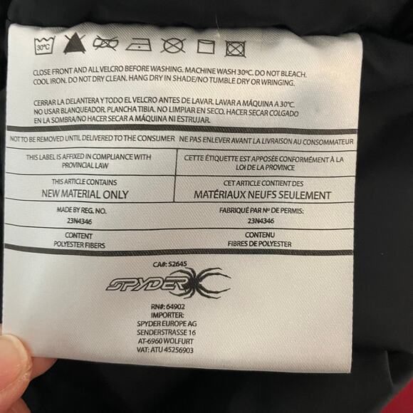 Spyder Men’s Black Ski Snowboard Jacket Size S - Picture 8 of 8